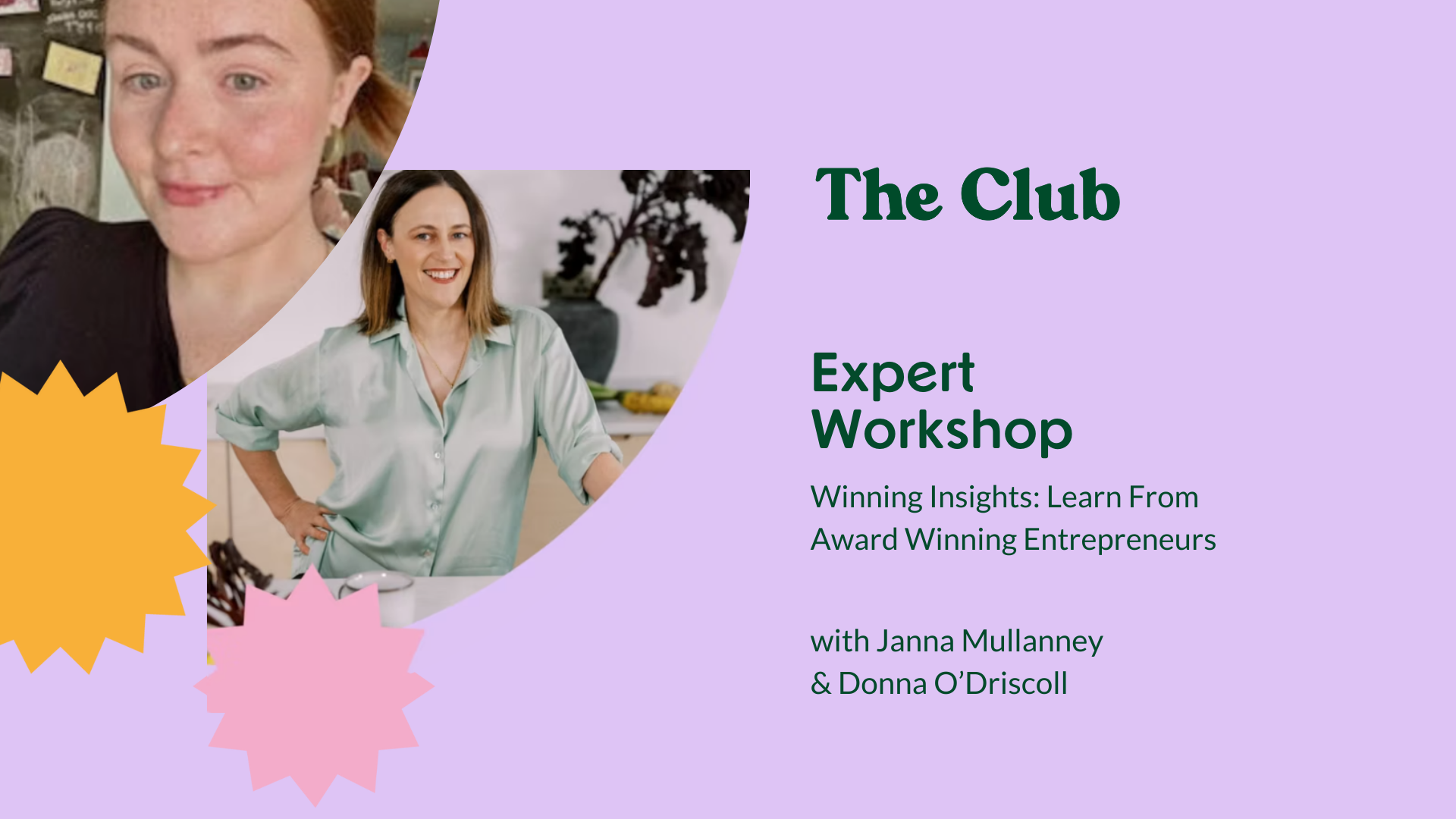 2 women presenting a workshop